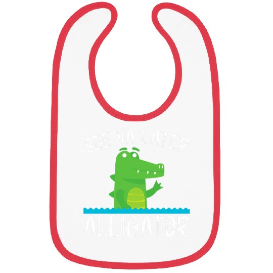 Alligator Pet See Ya Later Alligator Lover Zookeeper Bibs