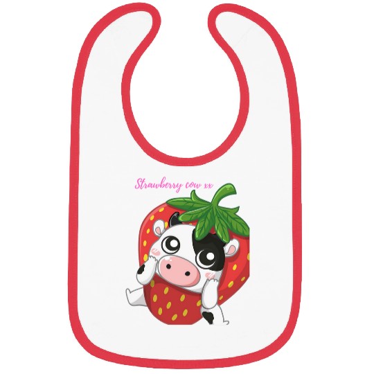 Cow Pet strawberry cow in a strawberry Bibs