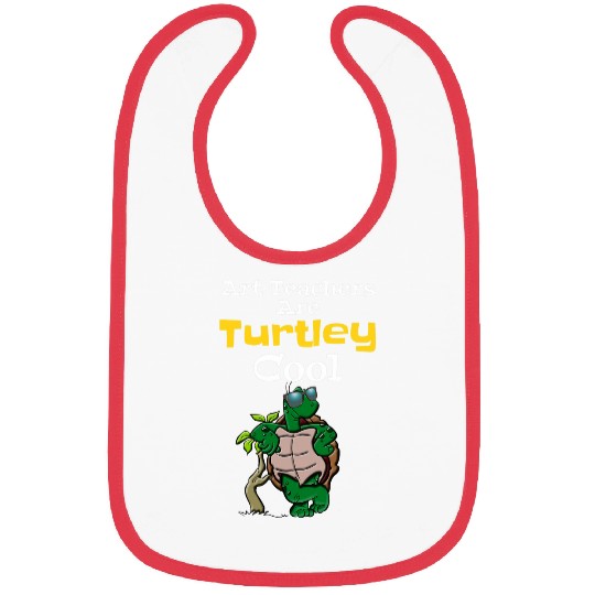 Turtle Pet Art Teacher Gifts School Employees Bibs