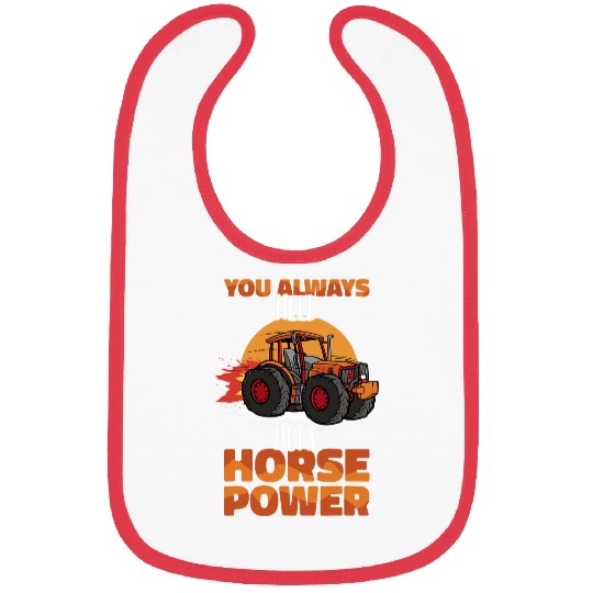 Horse Pet Tractor driving Pull always needs more Horsepower Tractor Pulling Bibs