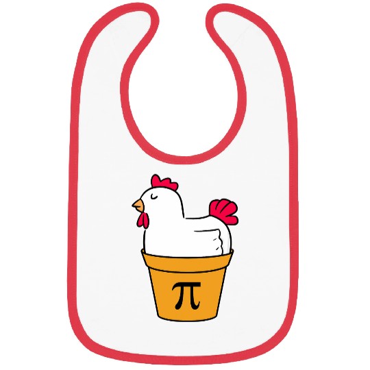Chicken Pet Funny Math Chicken Pot Pi Chicken Pot Pie 8 Bibs