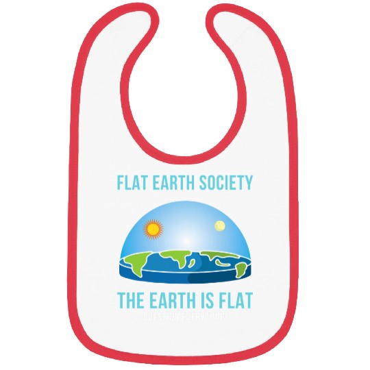 Flat Earth Society 2Flat Earth Map Model Globe 21 Bibs