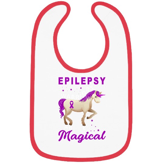 Unicorn Pet Epilepsy Awareness Warriors Unicorn Magical Funny Bibs