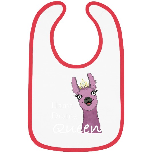 Llama Pet drama queen Bibs