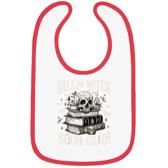 Book Fun Salem Witch Book Club Halloween Bibs