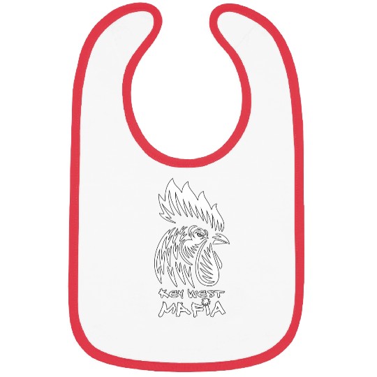 Chicken Pet Key West Florida White Rooster Bibs