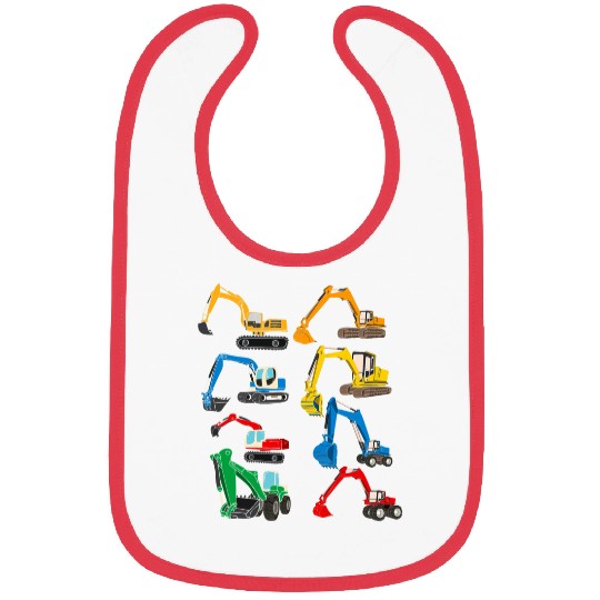 Excavator Fun Kids Boys Excavator Construction Work Excavator 1 Bibs