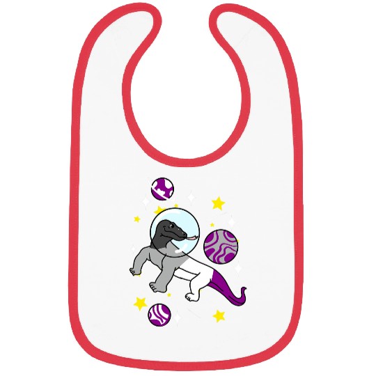 Komodo Pet Asexual Komodo Dragon In Space Ace Bibs