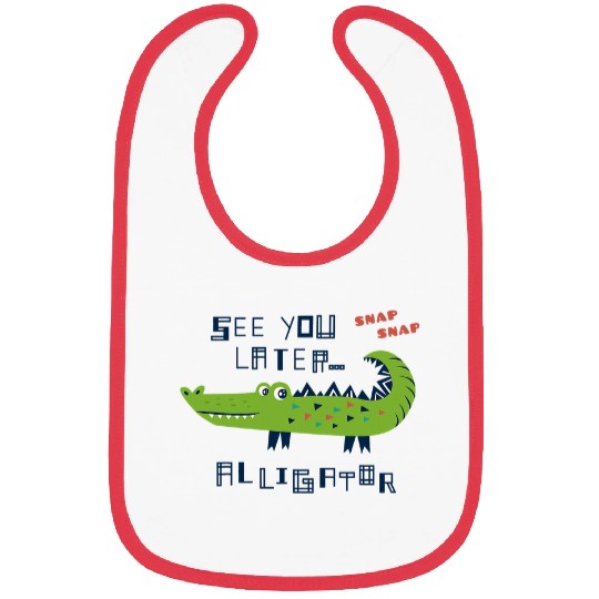 Alligator Pet See You Later Alligator Kids Bibs