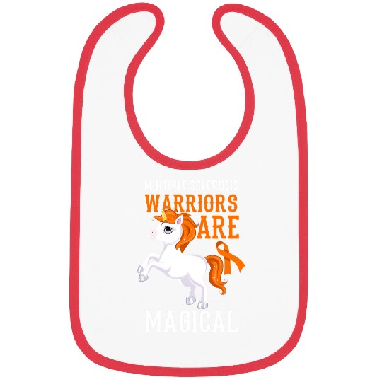 Multiple Sclerosis Ribbon Warriors Are Magical Unicorn MS Bibs