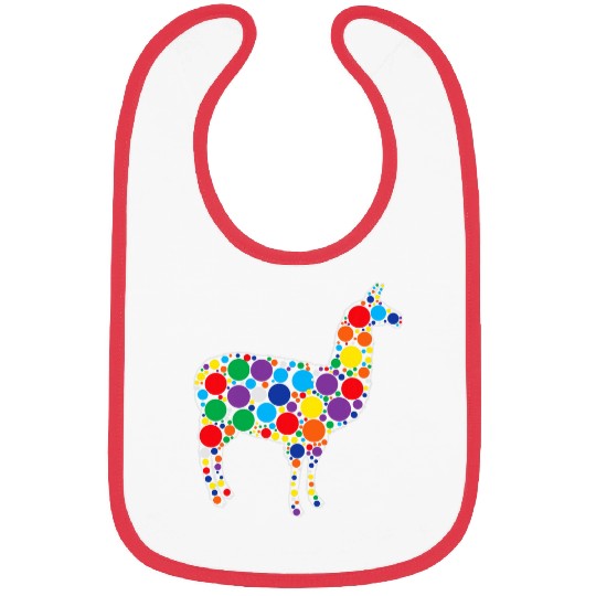 Llama Pet September th Polka Dot Llama International Dot Day Bibs