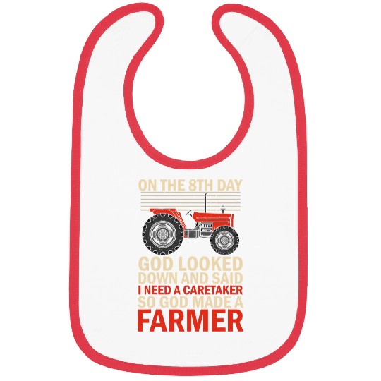 Tractor Fun driving God Made A Farmer Harvester Tractor Driver Agriculture Bibs