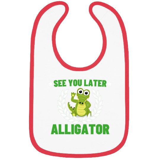 Alligator Pet See You Later Alligator 2 Bibs