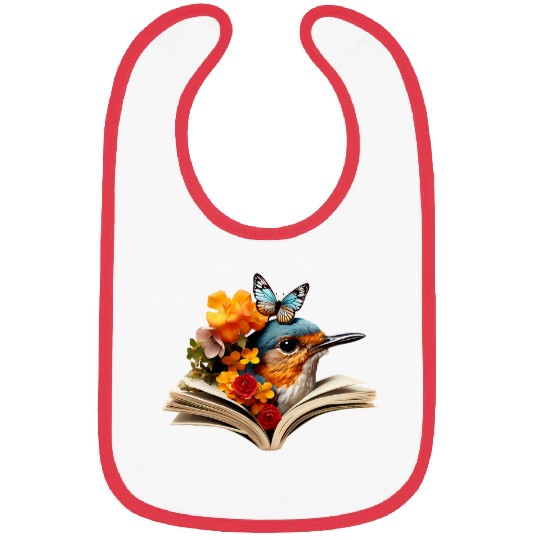Book Fun Robin Reading Bibs