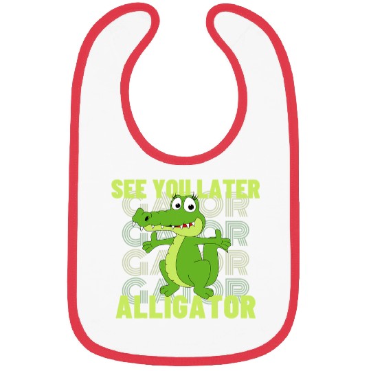Alligator Pet See You Later Alligator 3 Bibs