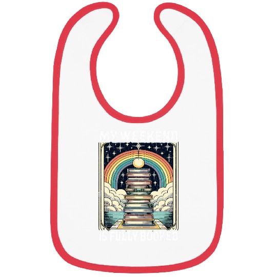 Book Fun My Weekend Is Fully Booked Book Rainbow Reading Bookworm 2 Bibs