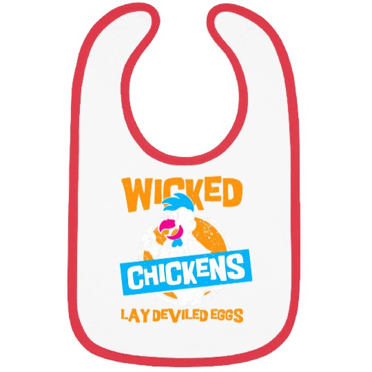 Chicken Pet wicked chickens lay deviled eggs chicken lovers Bibs