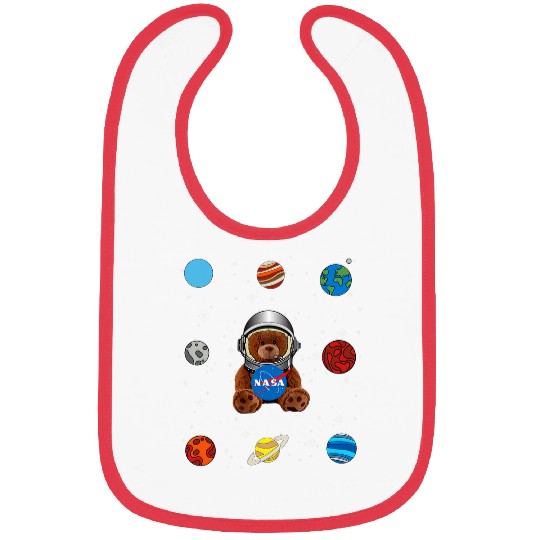 Astronaut Job NASA Astronaut TeddyBear Planets Worm Bibs