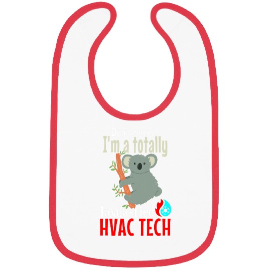 Koala Pet Funny HVAC Koala Pun Joke HVAC Tech Bibs
