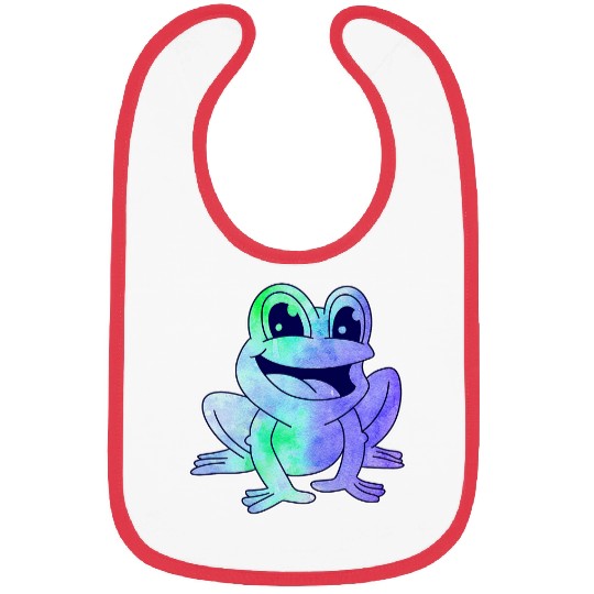 Frog Pet Colorful frog toad weather Bibs