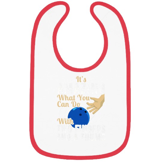 Sport Bowling Two Fingers and a Thumb Bowling Bowling League Bibs