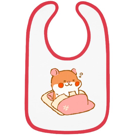 Hamster Pet Sleepy Hamster Bibs