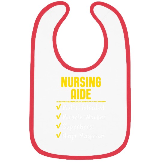 nurses Job Aide Miracle Worker Superhero Ninja Funny Job Bibs