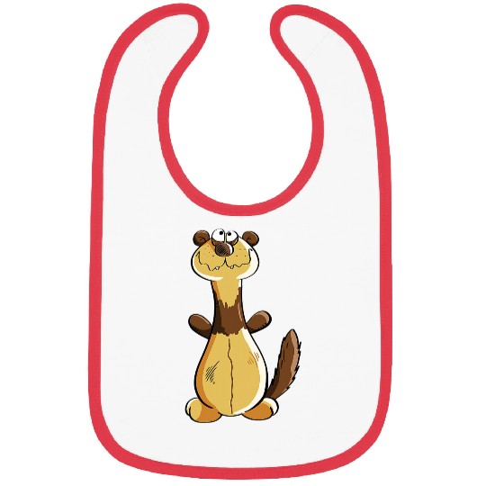 Ferret Pet Funky Ferret Or Weasel I Gift For Ferret Lover Bibs