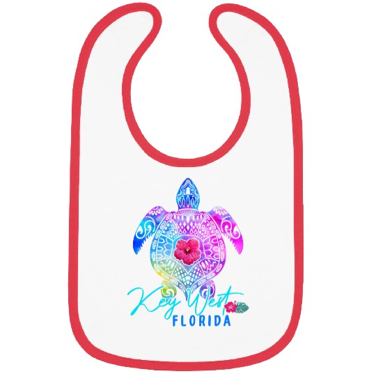 Turtle Pet Key West Florida Tie Dye Sea Turtle Vacation Bibs
