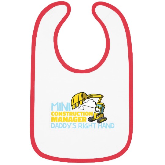 Excavator Fun Kids Mini Construction Manager Yellow Excavator 1 Bibs