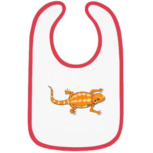 Komodo Pet Distraction by Bartagam Lizard Reptiles Saying Bibs