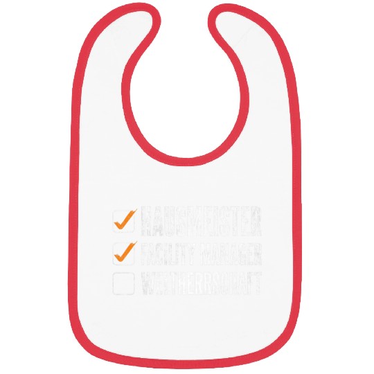 Caretaker Facility Manager World Regionship Janitor Bibs