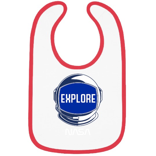 Astronaut Job NASA Explore The Unknown Space Walk Astronaut Helmet Poster Bibs
