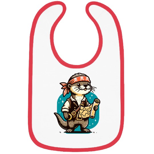 Otter Pet Otter Pirates Treasure Hunt Bibs