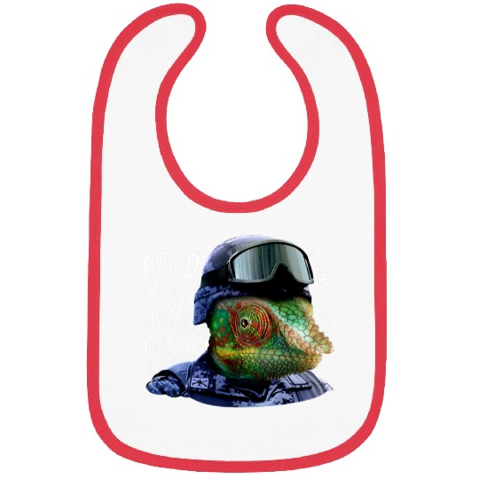 Chameleon Pet Lieutenant Chameleon Hiss Bibs