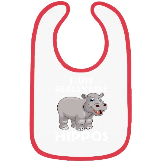 Hippo Pet I Just Really Like Hippos hippopotamus mammal Bibs
