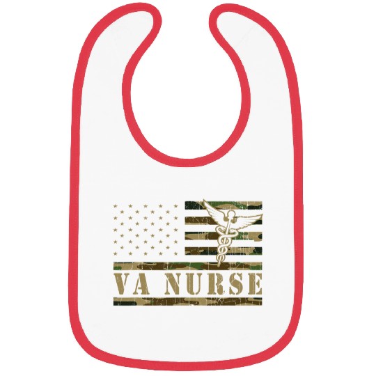 nurses Job American Flag VA nurses nursess Nursing Student Bibs