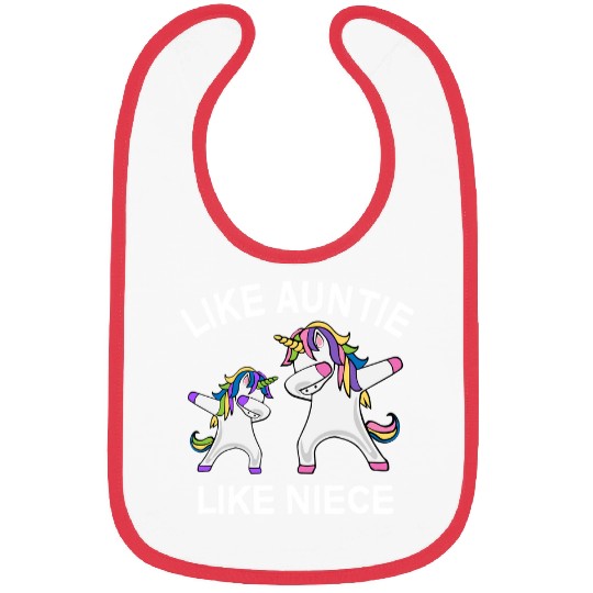Unicorn Pet LIKE AUNTIE LIKE NIECE 5 Bibs