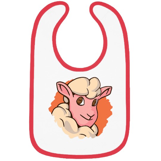 Sheep Pet Face Happy Bibs
