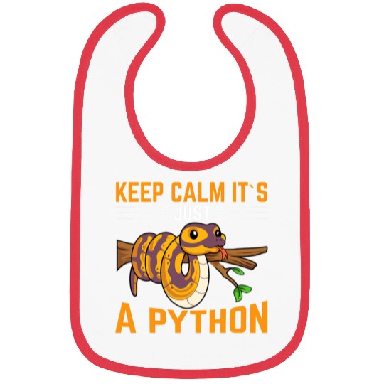 Python Pet Keep Calm Its Just A Python Bibs