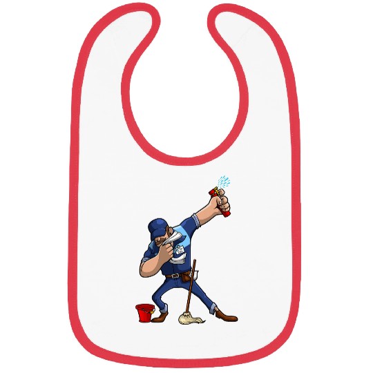 Funny Janitor Design For Men Women Housekeeping Dance Lovers Bibs