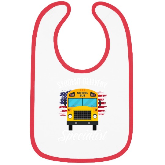 Student Delivery Specialist Patriotic School Bus Driver Bibs