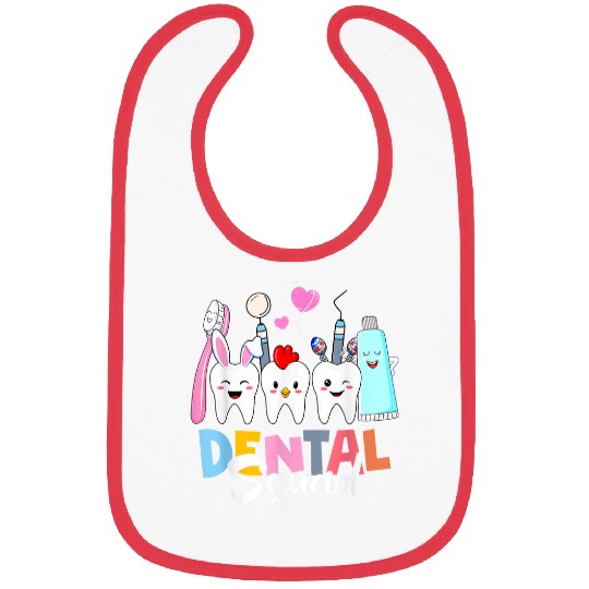 dentists Job Funny Teeth Dental Squad dentists Happy Easter Day 69 Bibs