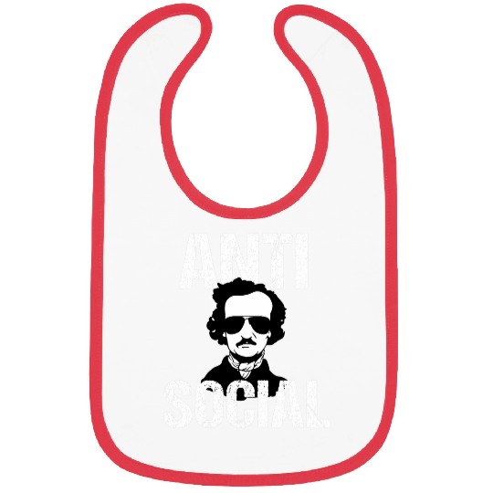 Book Fun Nerd Gothic English Lit Edgar Allan Poe Bibs