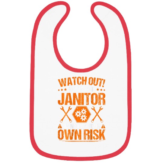Own Risk Janitor Bibs