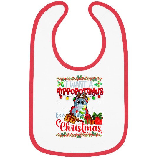 Hippo Pet I Want A Hippopotamus Christmas 9 Bibs