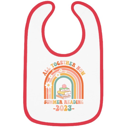 Book Fun All Together Now Summer Reading Rainbow Book Lover 15 Bibs