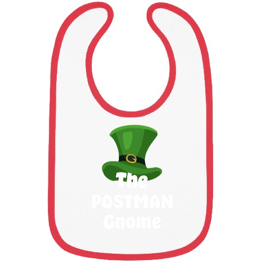 Postal Worker Job Gnome St Patricks Day Bibs