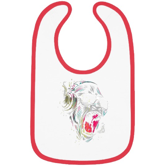 Gorilla Pet Monkey Ape Headphones Bibs