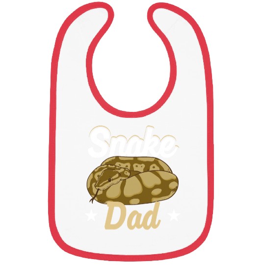 Python Pet Snake Dad Serpent Father Python Reptile Enthusiast Bibs